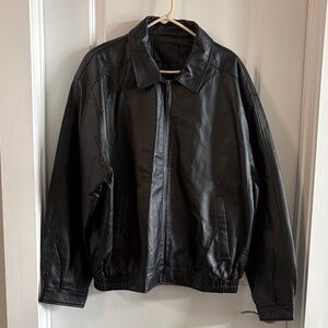 Saddlebred Genuine Leather Jacket - Black, Men’s XL